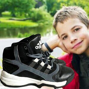 Adidas Adiprene High Top Black w/White Sneakers SZ 4